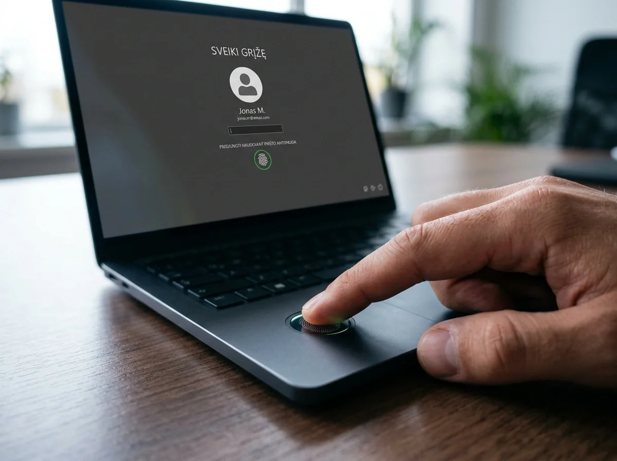 Lietuvos vartotojas prisijungia prie licencijuotos lažybų platformos su biometrija